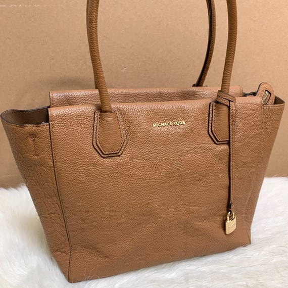 MICHAEL KORS Large Luggage Saffiano Leather MERCER Top Zip E/W