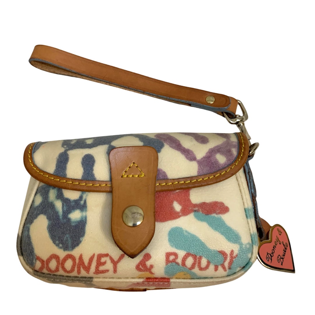 DOONEY &amp; BOURKE Vintage Multicolor HANDPRINTS Coated Canvas - Etsy