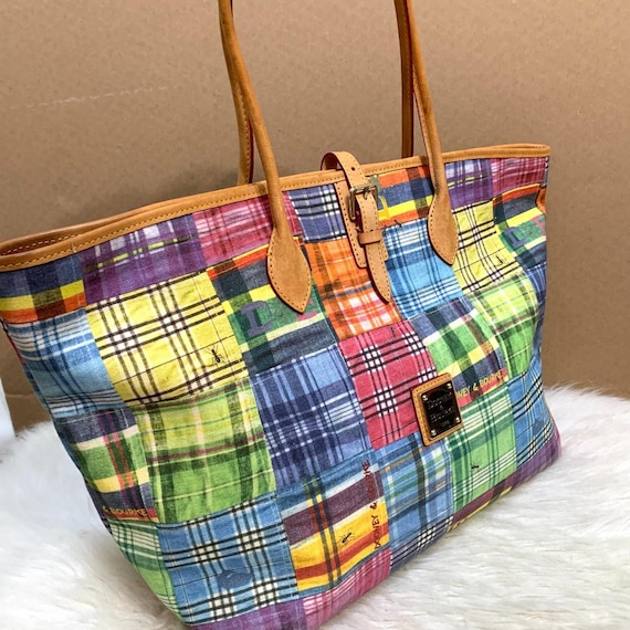 DOONEY and BOURKE CINDY Large Patchwork Canvas Ma… - image 5