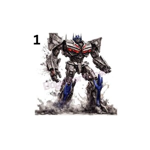 Bügelbild, einfach & schnell aufgebracht, Transformers, Megatron, LKW, Kinder, Jungs, Shirt Design, Geschenk, KI