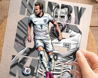Fußball, WM, Harry, Kane, Hurrikan, Bügelbild, einfach aufbügeln, Weltmeisterschaft, Fußball, Fan, Jungs, bügeln, Shirt Design, Geschenk