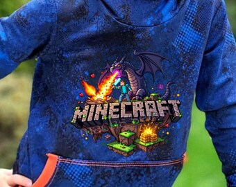 Minecraft, Bügelbild, einfach & schnell aufgebügelt, Gamer, spielen, bunt, Kinder, Junge, Jungs, zocken, bügeln, DTF, Shirt Design, KI Kunst