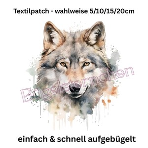 Bügelbild, einfach & schnell aufgebügelt, Wolf, Kopf, Tier, wild, Shirt Design, bügeln, DTF
