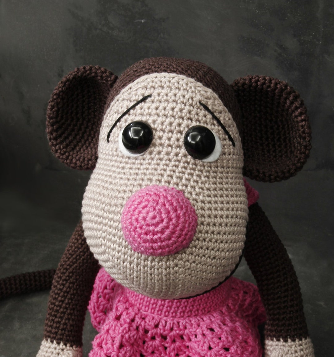 Rose The Rabbit Monkey Rose the Monkey - Etsy