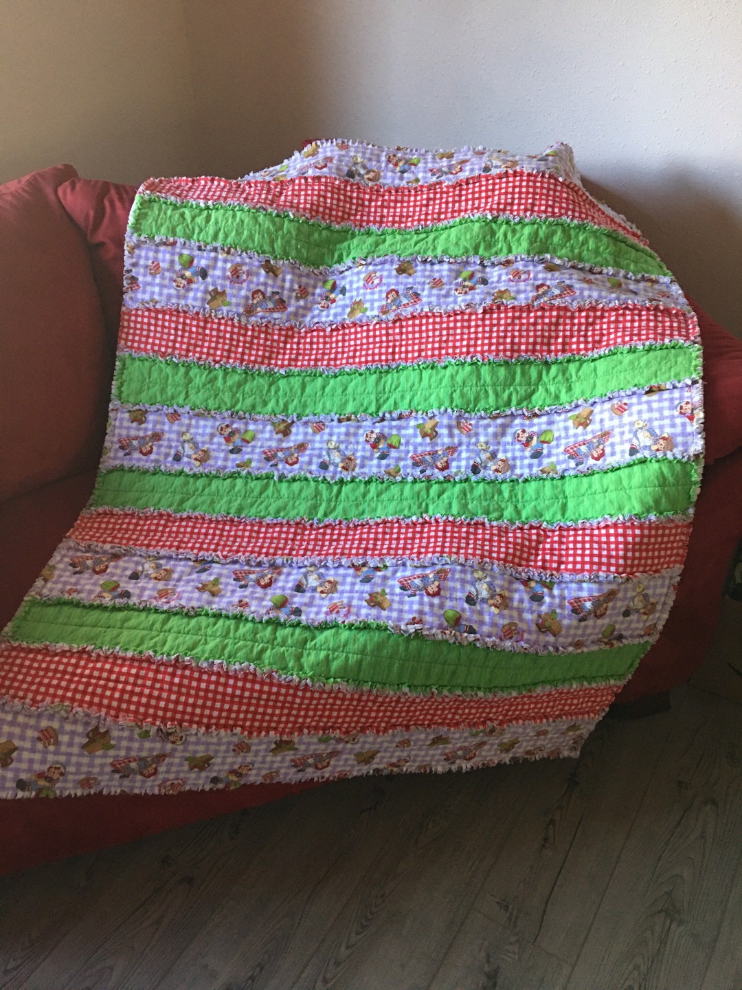 Rag Quilt - Etsy