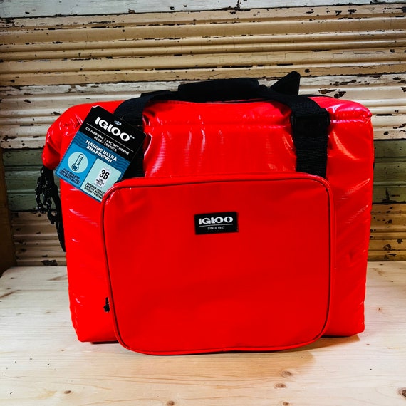 Red Soft Insulated Marine Ultra Snapdown Igloo Cooler Cooler 