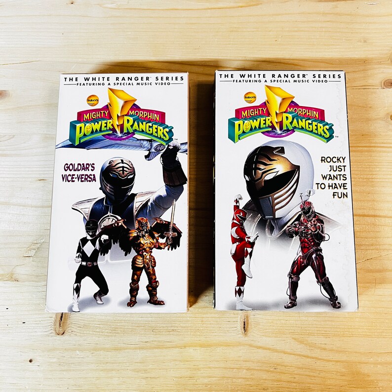 Power Rangers the White Ranger Series Lot of Two VHS Tapes - Etsy