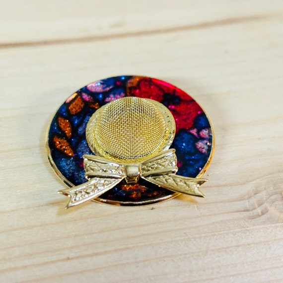 Fancy Hat Pinback Button - image 1