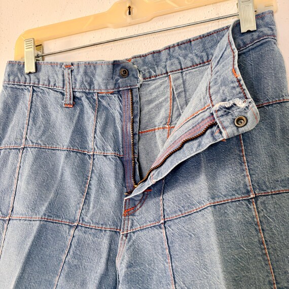 1970s Patchwork Bellbottom Jeans - image 5
