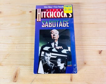 Alfred Hitchcock Sabotage VHS Tape