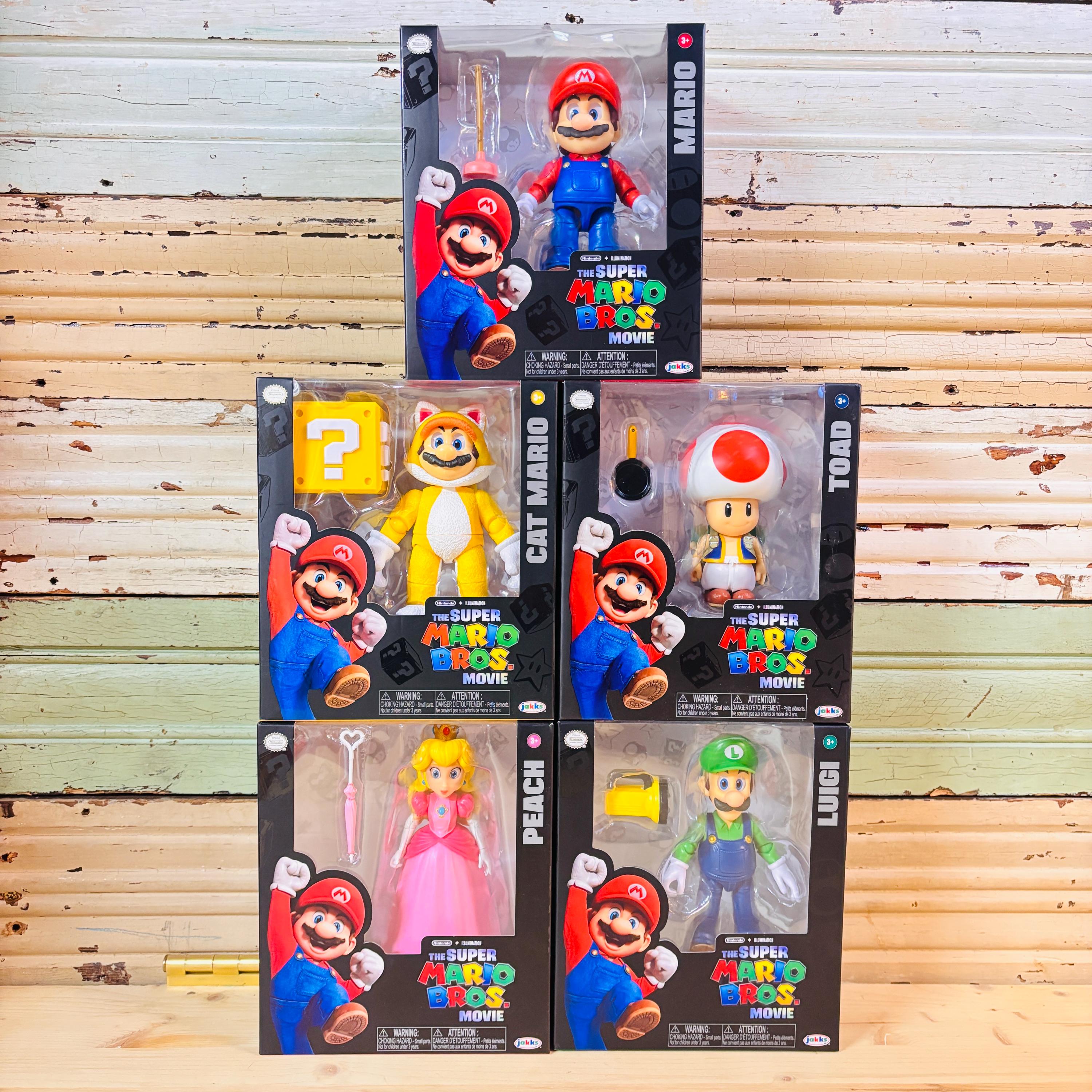 Super Mario Bros Jakks Pacific Figures Lot of Five - Etsy