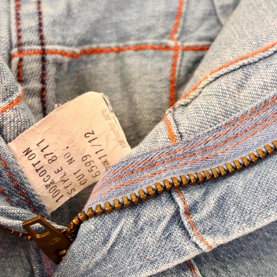 1970s Patchwork Bellbottom Jeans - image 6