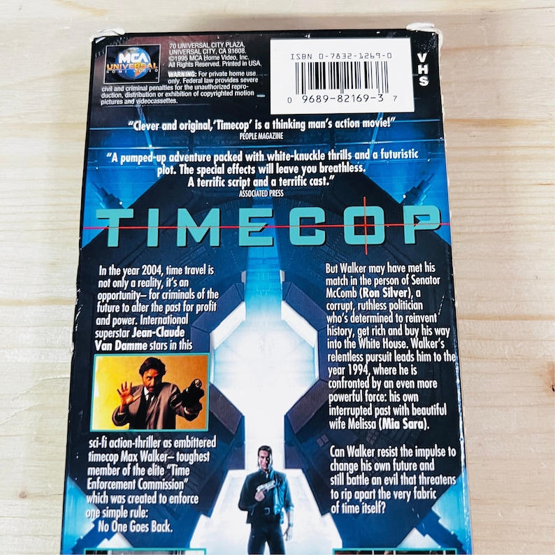 Timecop R Rated Scene Timecop VHS Tape - Etsy