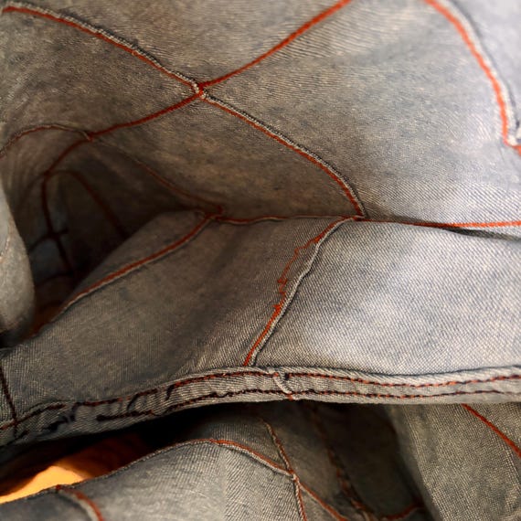 1970s Patchwork Bellbottom Jeans - image 10