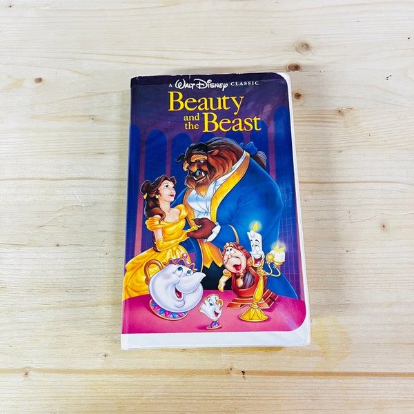 Beauty and the Beast Vhs Tape Black Diamond Etsy