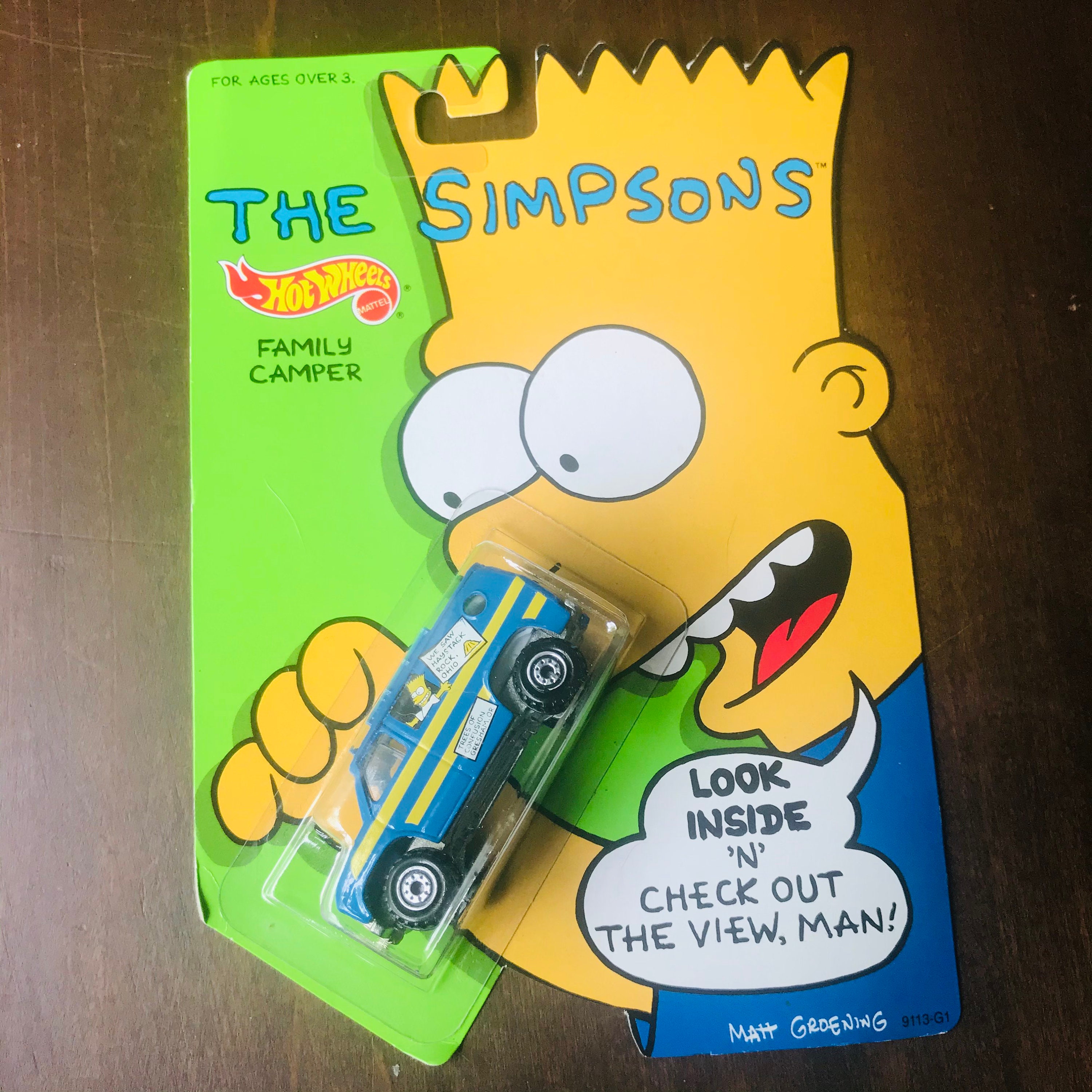The Simpsons Family Camper Hotwheels Van 1990 Etsy