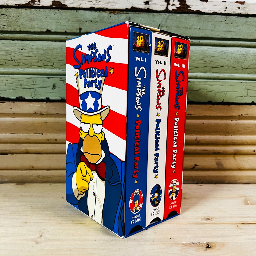 Buy The Simpsons Political Party VHS Tape Box Set Online in India Etsy