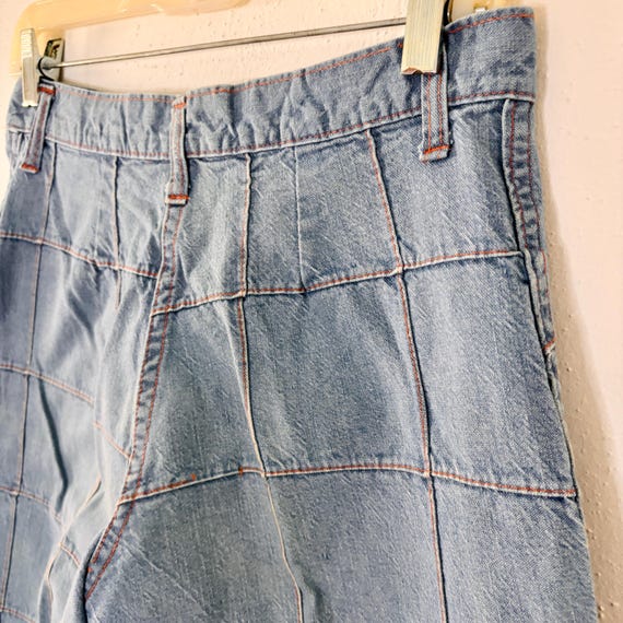 1970s Patchwork Bellbottom Jeans - image 9