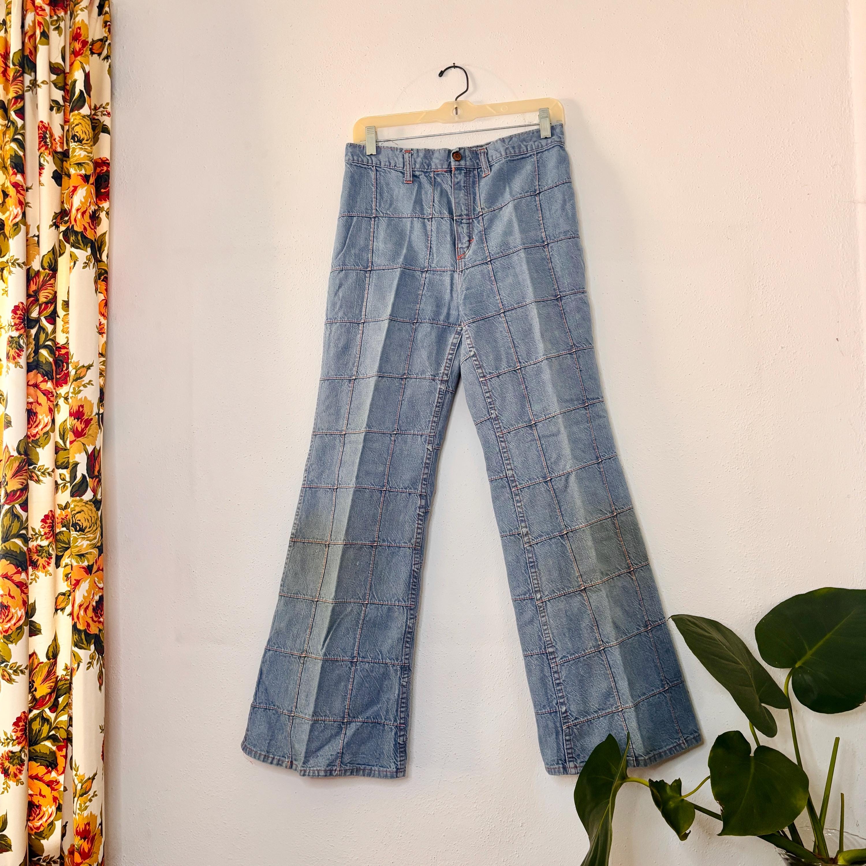 70s Patchwork Levis - Etsy