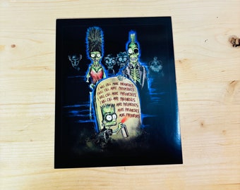 Zombie Simpsons 8x10 Print