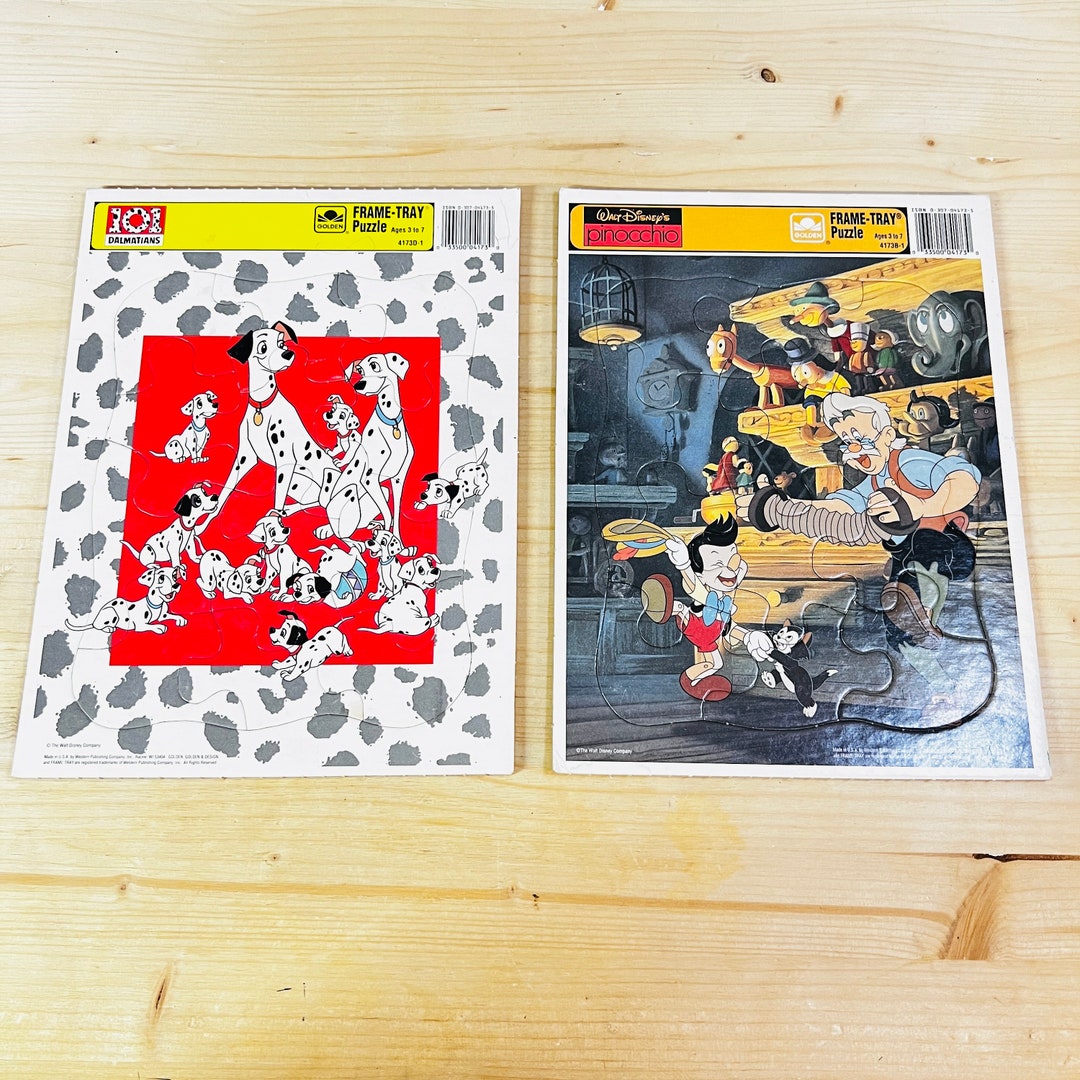 Disney Golden Frame Tray Puzzles Lot of Two Etsy