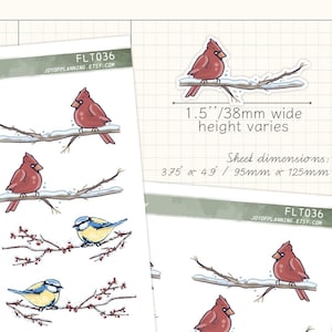 Wintervogels / Plannerstickers / FLT036