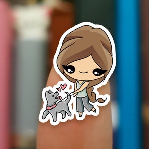 Aufkleber Hund / Spaziergang Aufkleber / Sticker JOP680