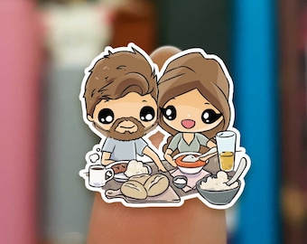 Dinner stickers / Friends stickers / Couple stickers / Planner Stickers / FAM1058