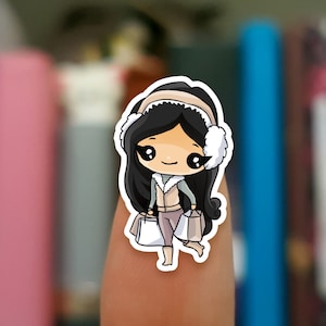 Winter shopping stickers  /  planner stickers /   JOP976