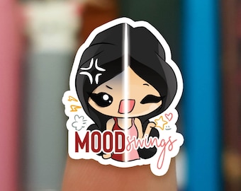 Mood swings stickers / Spectrum stickers / Neurodiversity stickers /  JOP898