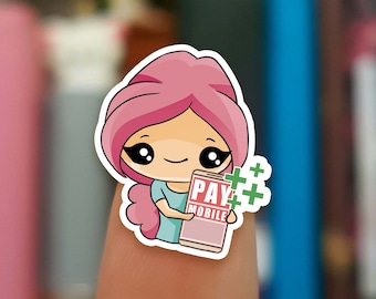 Bill pay stickers / Mobile bill stickers / Planner Stickers /  JOP721