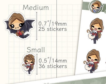 Vampire stickers / Halloween stickers / Vampire planner / Planner stickers / SMP13031