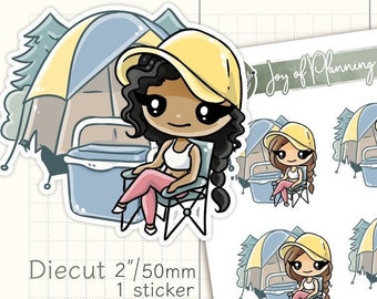 Camping stickers / Holiday stickers / Summer planner / Summer stickers / Planner stickers / JOP12023
