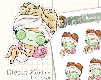 Self care stickers / Spa day stickers / Me time stickers / Planner stickers / JOP04004