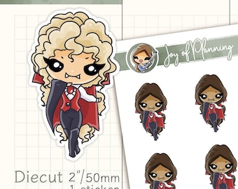 Vampire stickers / Halloween stickers / Vampire planner / Planner stickers / JOP13032