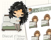 Making bed stickers / House chores stickers / Cleaning up stickers / Tidying up stickers /  Planner stickers / JOP07001