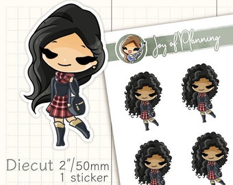 Fashion stickers / Plaid stickers / Winter stickers / Autumn stickers / Planner stickers / JOP1439
