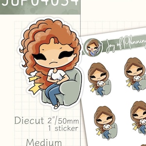 Stickers maagpijn / PMS-stickers / Stickers chronische pijn / Pijntrackingstickers / Gezondheidsstickers / Plannerstickers / JOP04034