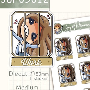 Work stickers / Work Planner Stickers / Rage Cage Stickers / Job stickers / Planner stickers / JOP05012