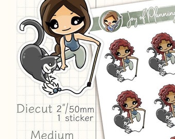 Cat lover stickers / Cat stickers / Cat planner stickers / Cat playtime stickers / Planner stickers / JOP08028