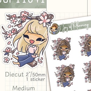 Stickers fleurs de cerisier / Stickers printemps / Stickers sakura / JOP11041