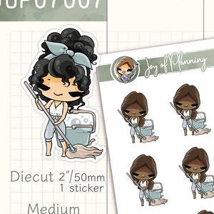 Stickers vadrouille / Stickers tâches ménagères / Stickers ménage / Stickers ranger / Stickers agenda / JOP07007
