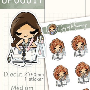 Adesivi per planner girl / Adesivi per la pianificazione / Adesivi primaverili / Planner primaverile / Planner di lettura / JOP06017