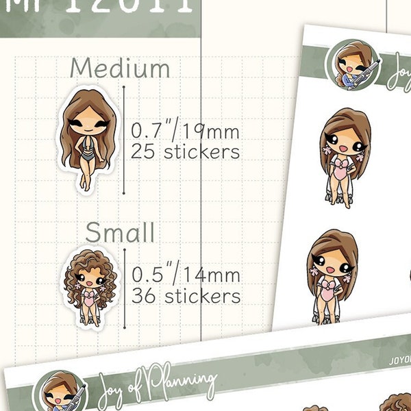 Swimsuit stickers / Summer holidays stickers / Summer planner / Summer stickers / Planner stickers / SMP12011