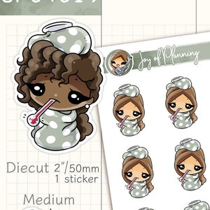 Sick day stickers / Fever stickers / Flu planner stickers / Cold planner stickers / Planner stickers / JOP04019