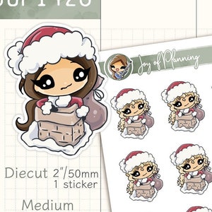 Holiday stickers / Christmas stickers / Santa stickers / New Year stickers / Planner stickers / JOP1426