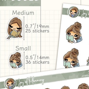 Stickers amoureux des livres / Stickers de lecture / Agenda de lecture / SMP06025