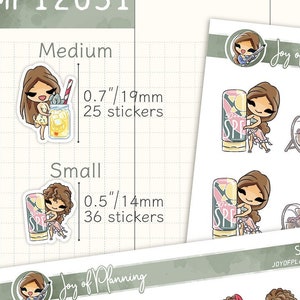 Hittegolfstickers / Zomerstickers / Zomerplanner / Plannerstickers / SMP12031