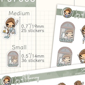 Stickers tâches ménagères / Stickers nettoyage / Stickers rangement / Stickers agenda / SMP07006