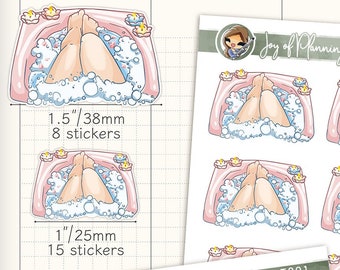 Bath stickers  / Planner Stickers / FLT001
